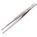 Components Positioning Tweezers, Style 582, Anti-Acid/Anti-Mag, SS, Grooved, 4.6"